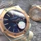 Perfect Replica Audemars Piguet Royal Oak Two Tone Rose Gold Blue Face Watches (3)_th.jpg